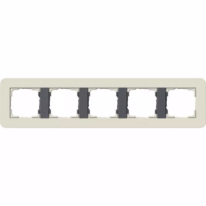Gira 0215427 Cornice di copertura 5f Gira E3 Sabbia/Antracite