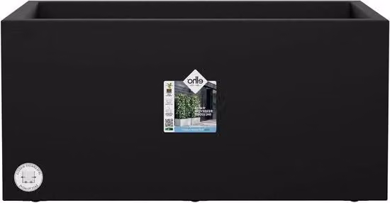 Piantagione per Interno e Esterno - 100% Plastica Riciclata - L 198 x H 378 cm - Nero Vivente