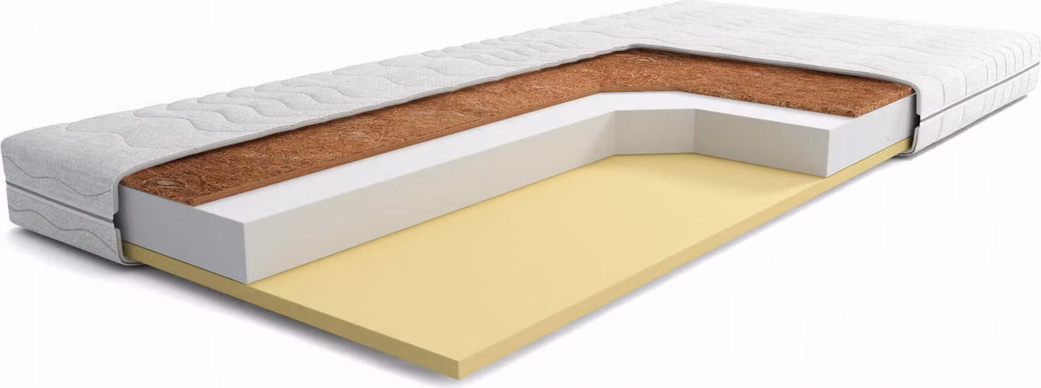 FURNLUX Materasso senza molle Sally Bianco 90x200cm / Hauptfarbe: Weiß / Dimensioni: 90 x 200 x 12 cm