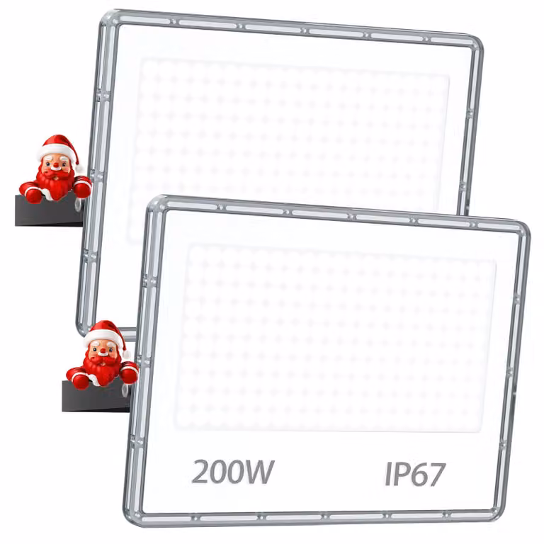 Fari a LED da 200 W, 2 pezzi, 20.000 lumen, grado di protezione IP67, luce bianca fredda