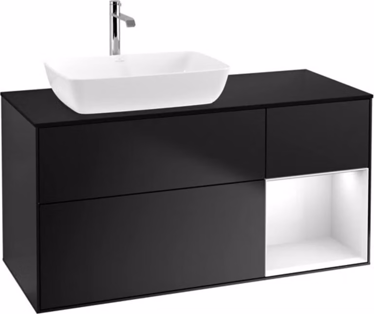 Mobile V&B Finion 120 cm, Pl b m, Rg glo wh. Lac, bla m Lac
