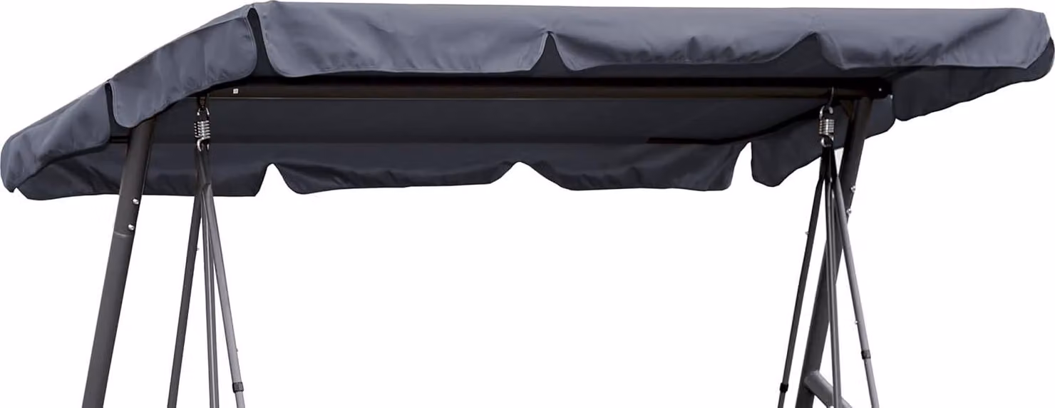 Copertura sostitutiva, 200x145 cm, per 3 persone, protezione UV 50, colore grigio, per altalena da giardino