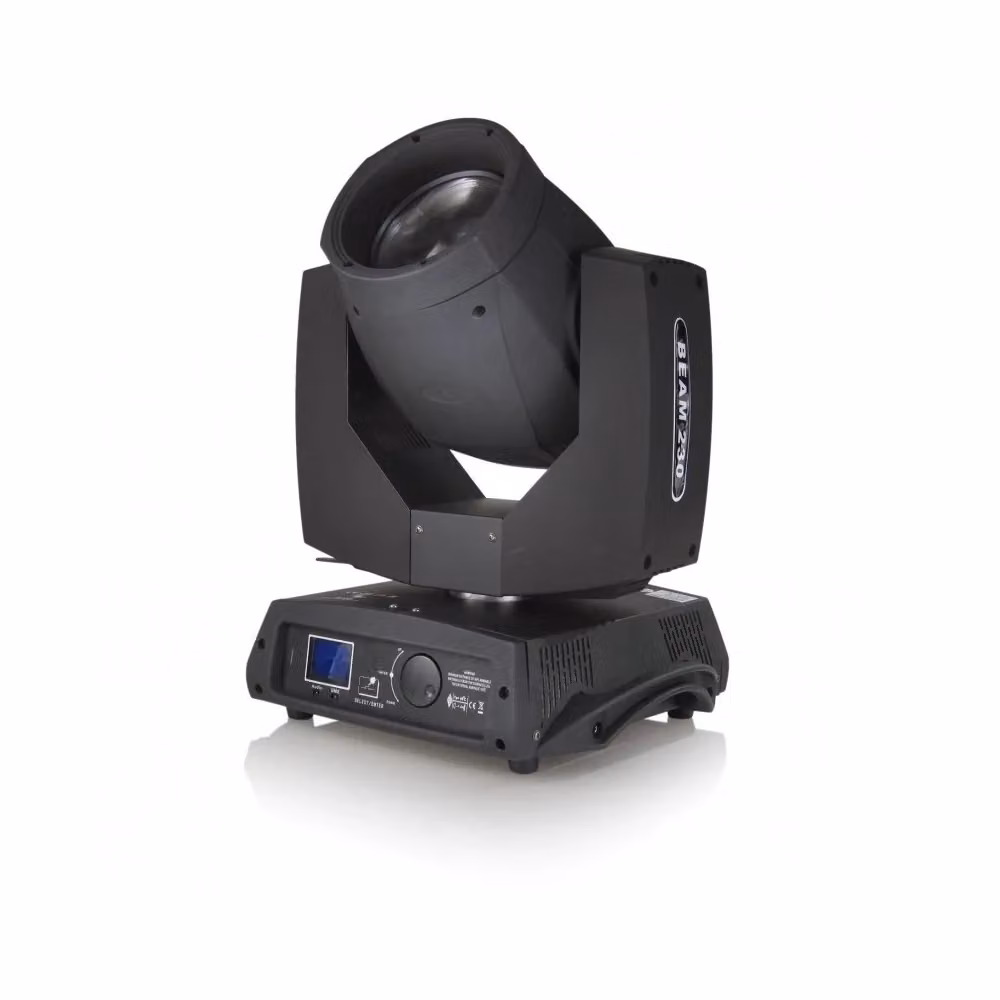 Trade Shop Proiettore a 2 Teste Mobili Beam 230 Spot LED RGB 30W con Flight Case Nero – 2