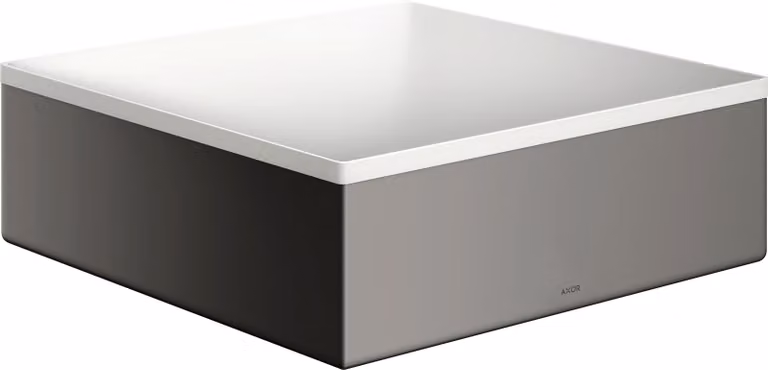 hansgrohe AXOR Suite lavabo à poser, rectangulaire, 285x285mm, avec cadre métal, sans trop-plein, SOLIDSurface, 42002330, 42002330