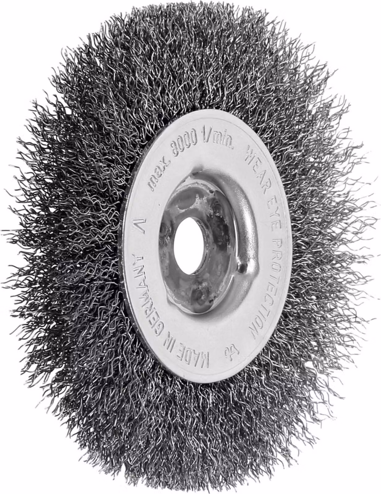 Lessmann Spazzola circolare a fila singola Filo INOX 0,30 mm, ⌀ spazzola x larghezza spazzola: 100X12 mm