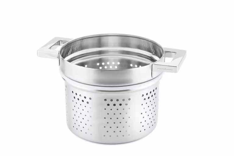 Inserto Colapasta in acciaio inox per induzione linea Stile by Pininfarina, diam. 22cm