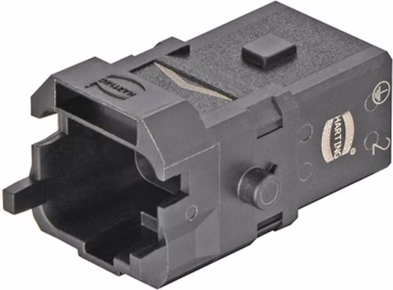 HARTING Han 1A Connettore compatto Inserto maschio (M) Connessione a crimpare, 3 poli+PE 400V, 16A - 1 pezzo