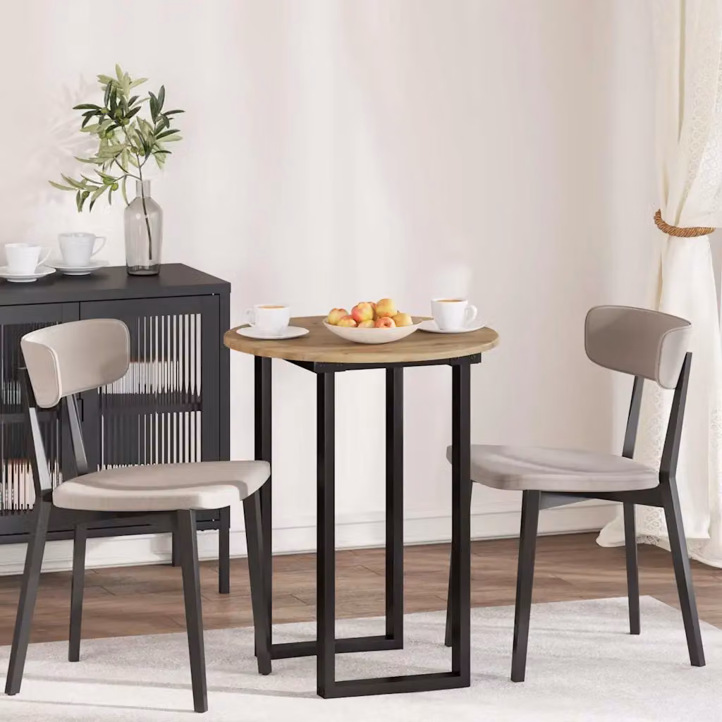 Piano del tavolo rotondo vidaXL in legno ingegnerizzato color rovere marrone, Ø 60 cm, H 1,5 cm