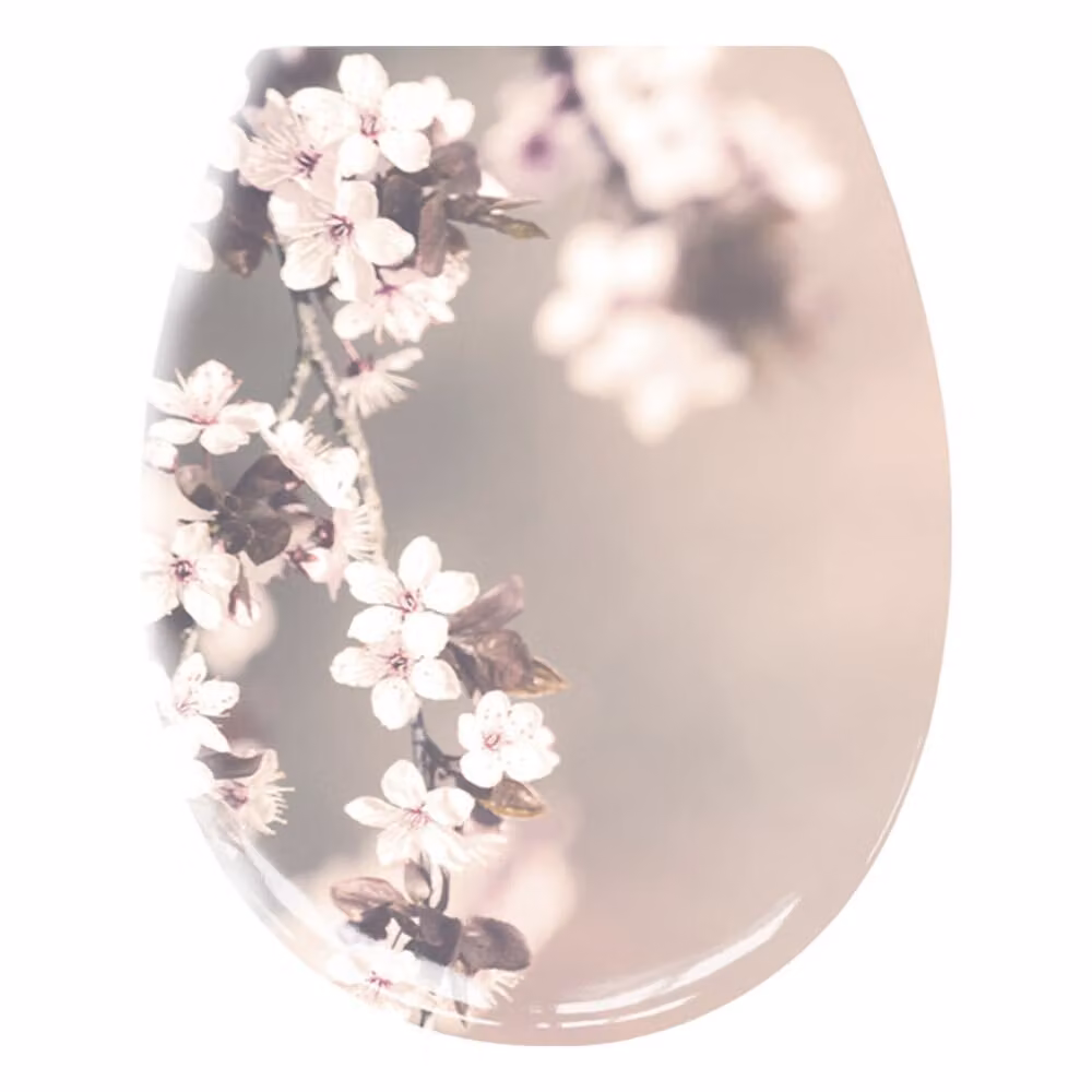 Sedile per wc Kleine Wolke BLOSSOM in garofano con chiusura ammortizzata e Easy Clean