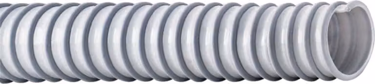 Tubo di aspirazione in PVC AIRFLEX: diametro interno 60,0 mm, grigio; diametro esterno 68,0 mm; lunghezza 50 m