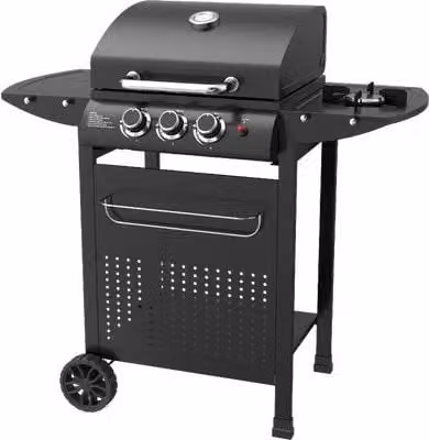 Barbecue Gas Mambo 2 con 1 Domus Fuochi 2 con 1 cm 106X57 H.cm 103