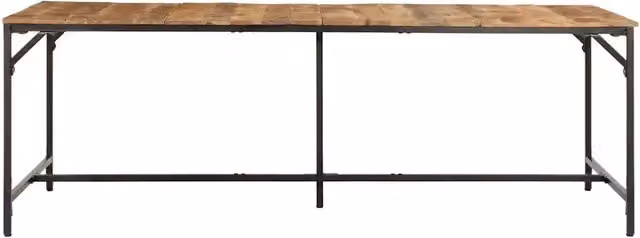 Tavolo da Pranzo 220x90x75 cm in Legno Grezzo Massello di Mango 373608