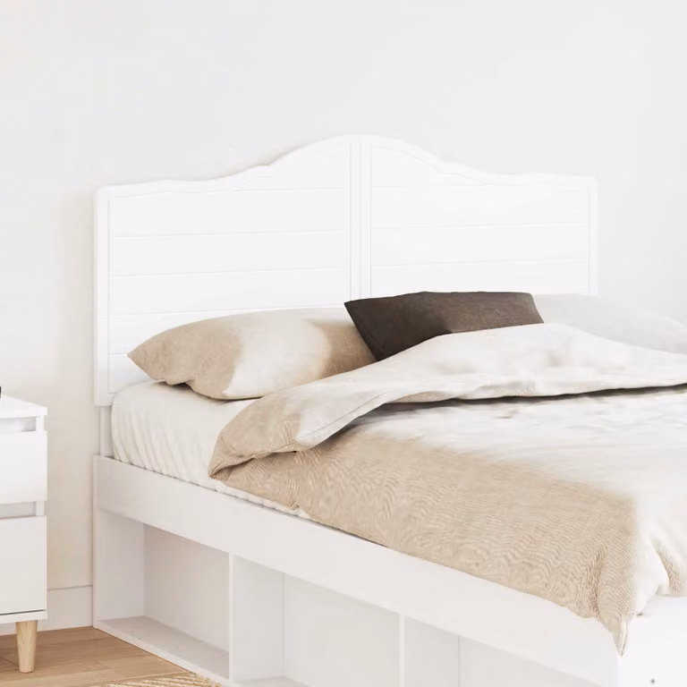 Testiera per letto moderna vidaXL in legno ingegnerizzato bianco