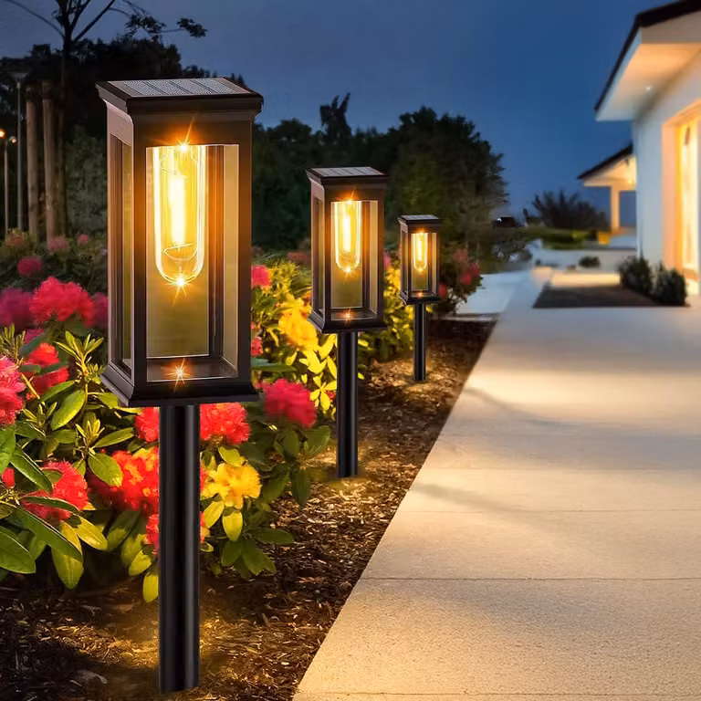 8 lampade solari per giardino, 800 mAh, impermeabili, grado di protezione IP65