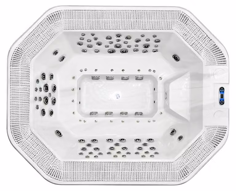 Whirlpool Whirlwanne Garten Bad Outdoor-Spa Relaxpool Massagebad 300x240cm