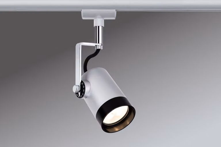 Paulmann Sistema a binari URail, faretti LED, modello Scale, 1x3,5W, attacco GU10, finitura cromo opaco/cromo, 230V, metallo