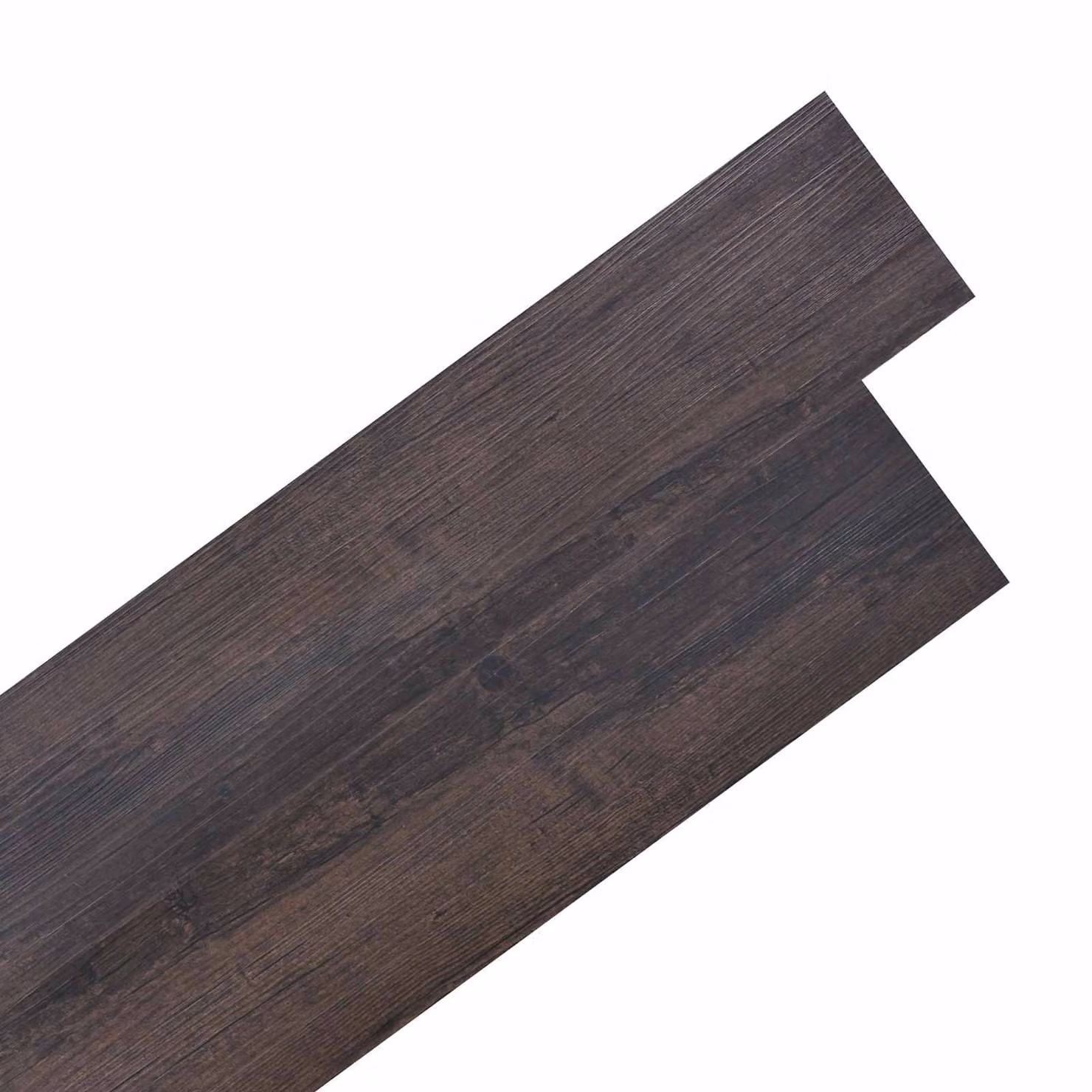 Plance per Pavimenti Autoadesive vidaXL in PVC Effetto Legno Marrone Scuro