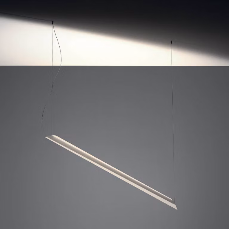Knikerboker Lampada a sospensione Schegge, dimmerabile, Bianco / Opale, Soggiorno / Sala da pranzo, Alluminio, Design, Lampada a sospensione