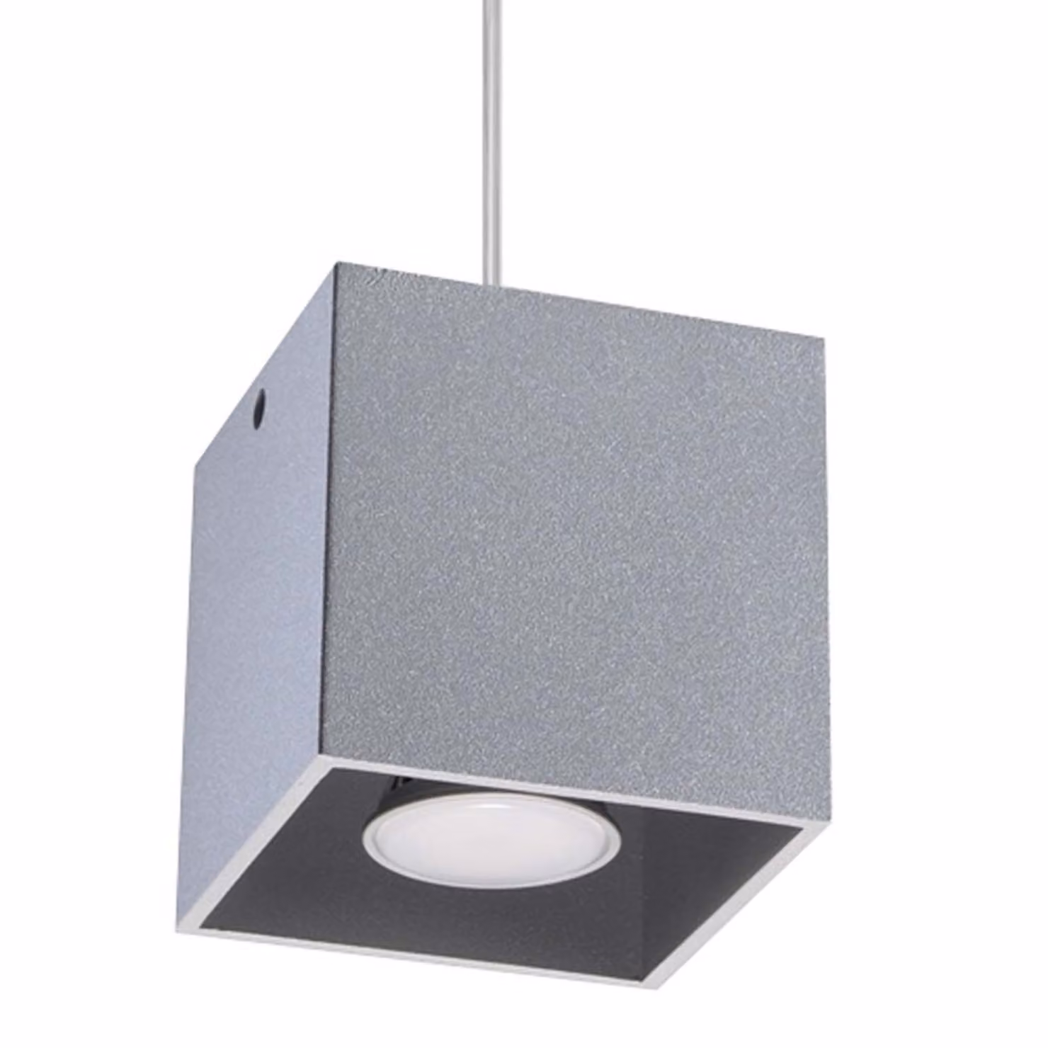 Lampada a sospensione QUAD 1 grigio 1xGU10 10W alluminio 110x10x10cm Sollux Lighting