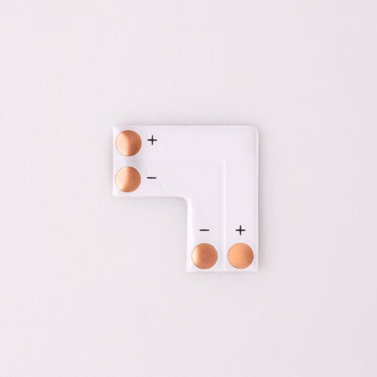 Connettore LED angolo 8 mm L