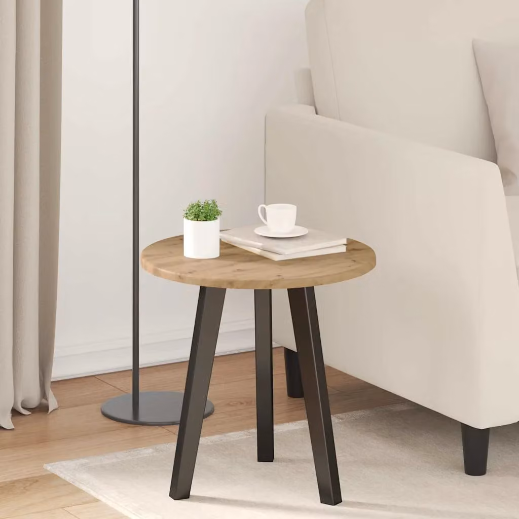 Piano del tavolo rotondo vidaXL in legno ingegnerizzato color rovere marrone, Ø 40 x H 1,5 cm