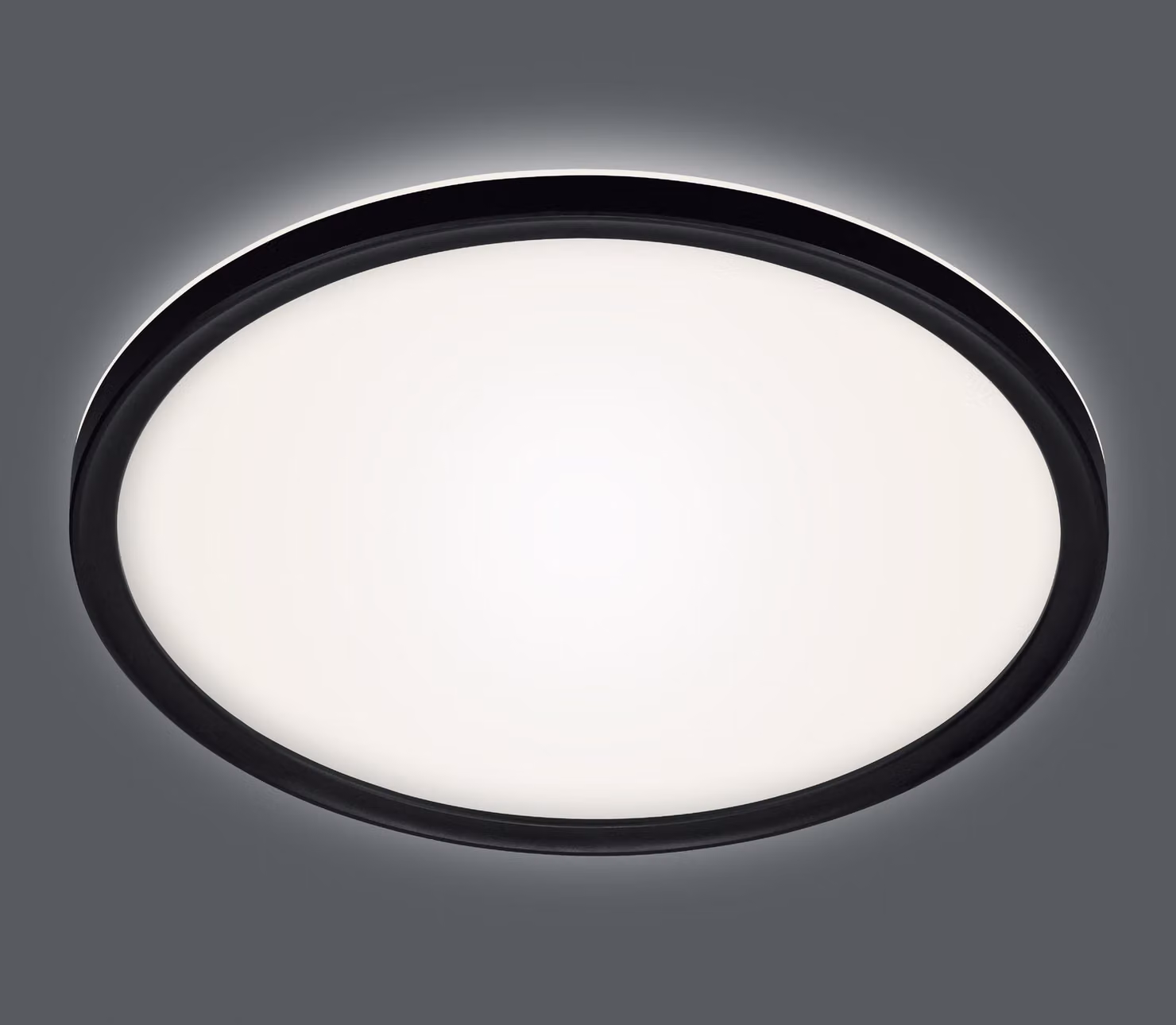 Plafoniera a LED BLULAXA, 18 W, 3000 K, 2200 lm, bianco caldo, IP20, nera