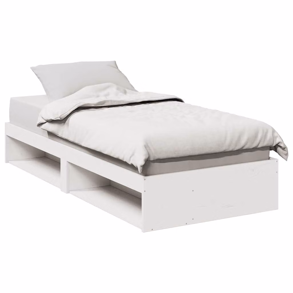 vidaXL Dormeuse in legno di pino bianco senza materasso L/P/H: 193.5 x 79.0 x 30.0 cm
