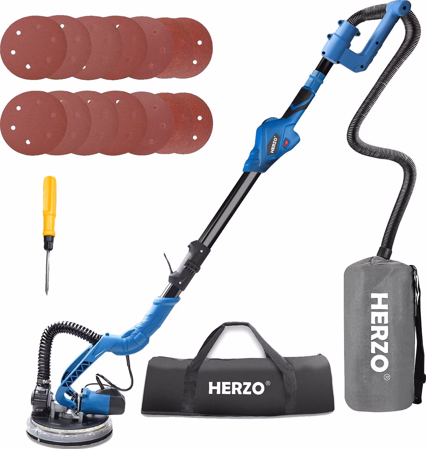 Levigatrice a muro, potenza 850W, velocità regolabile, blu, UE