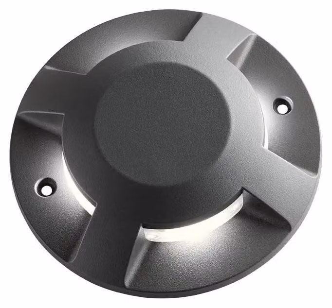 ARELUX XPUCK - Apparecchio da incasso per esterni, potenza 4x3W, tensione 220-240V AC, temperatura di colore 3000K, indice di resa cromatica 80, grado di protezione IP67, orientabile in 4 direzioni