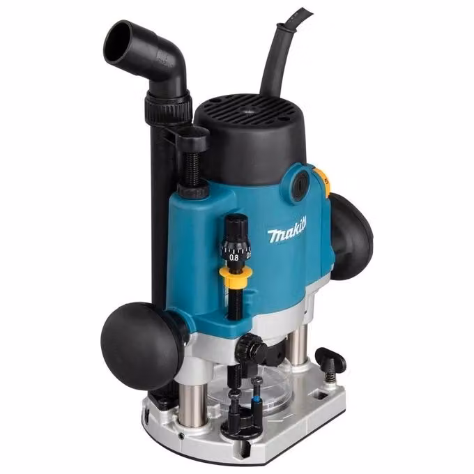 Makita RP1111CJFA Frasatrice da banco da 1100 W con velocità regolabile in 5 livelli e attacco da 8 mm, colore Nero Verde Metallico – 2