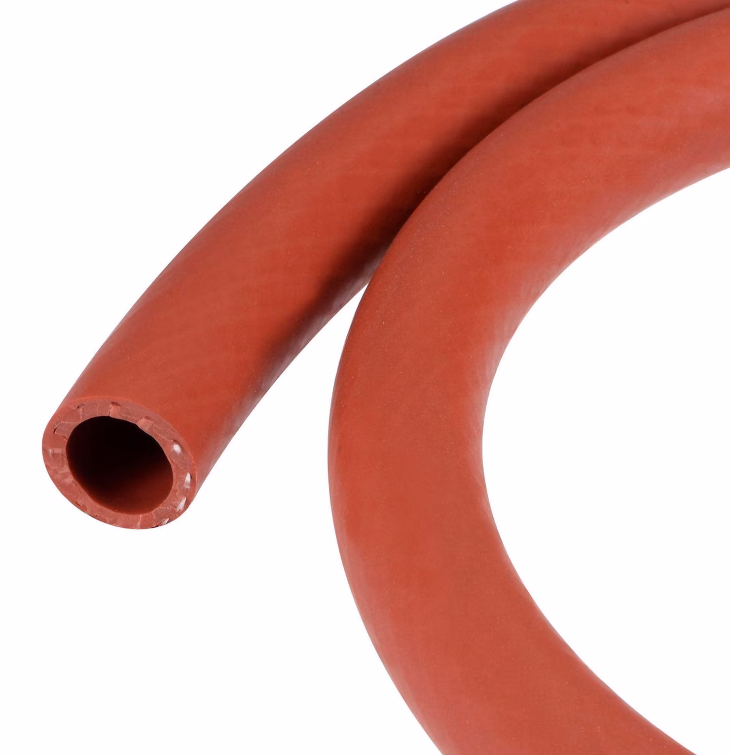 Tubo riscaldante in silicone, diametro interno 14 mm, diametro esterno 20 mm, lunghezza 1 metro, colore rosso, rinforzato