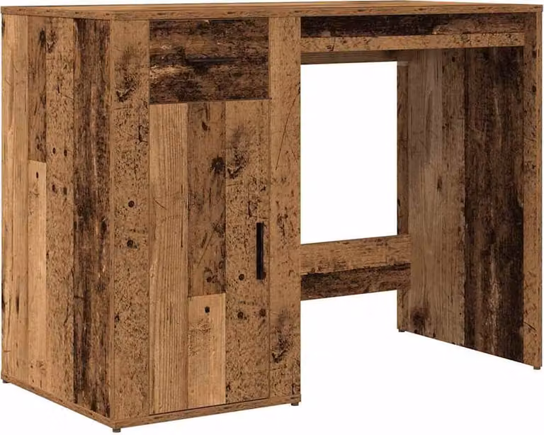 Scrivania Legno Antico 100x49x75 cm in Legno Multistrato