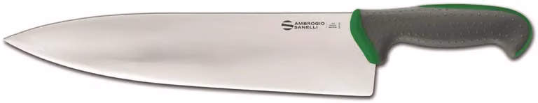 Coltello Trinciante cuoco, lama cm 30, colore verde, linea Tecna