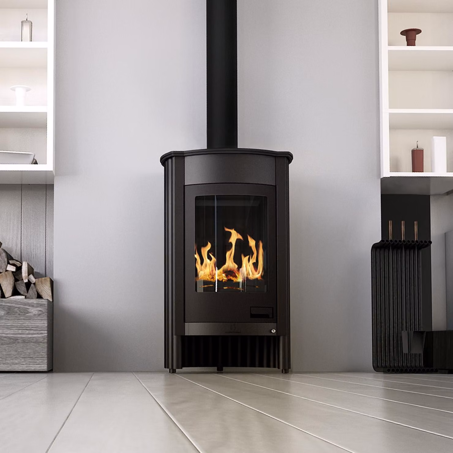 Termocamino HS FLAMINGO MASTERFLAMME Medie I - nero