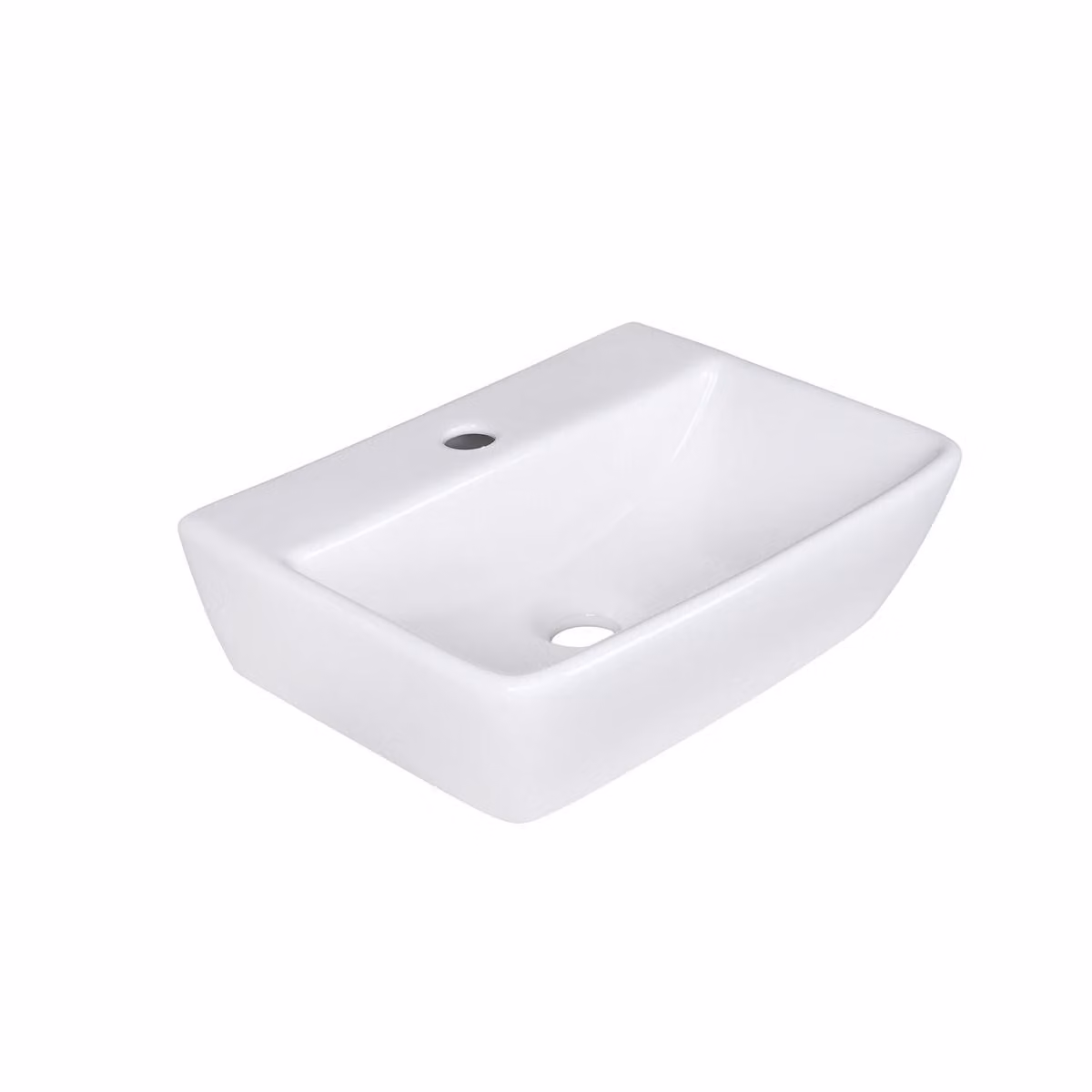Belvit Lavabo Lotus in Vetroceramica Lavabo da appoggio Lavabo sospeso Lavabo per le mani Mobile lavabo Bianco 40 cm