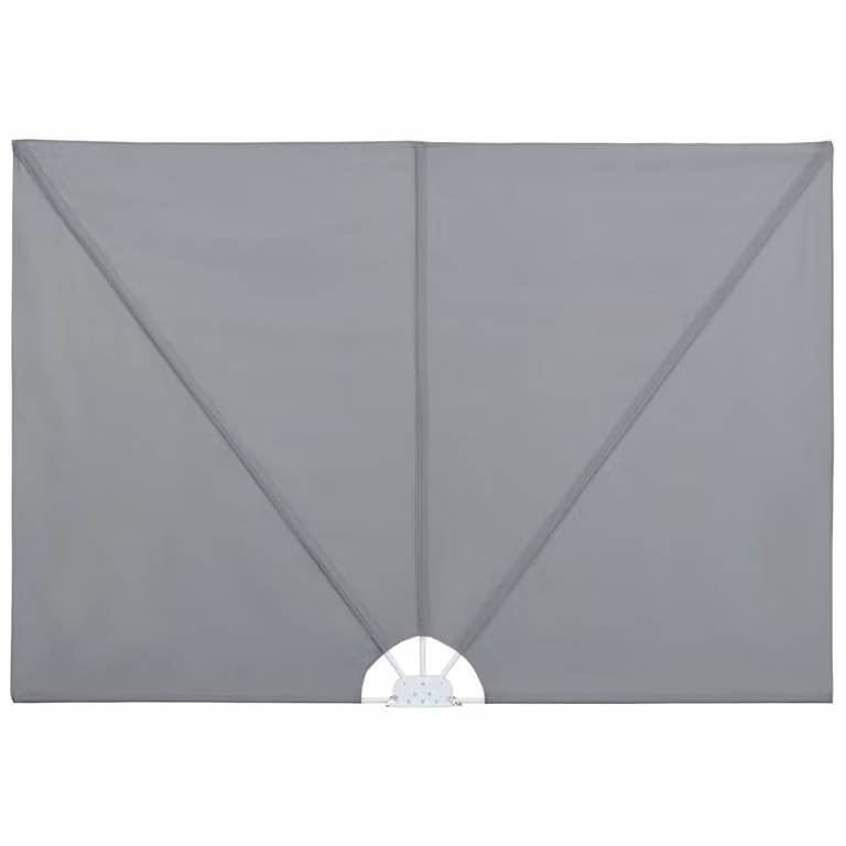 Tenda Laterale per Terrazza Pieghevole Grigio 400x200 cm