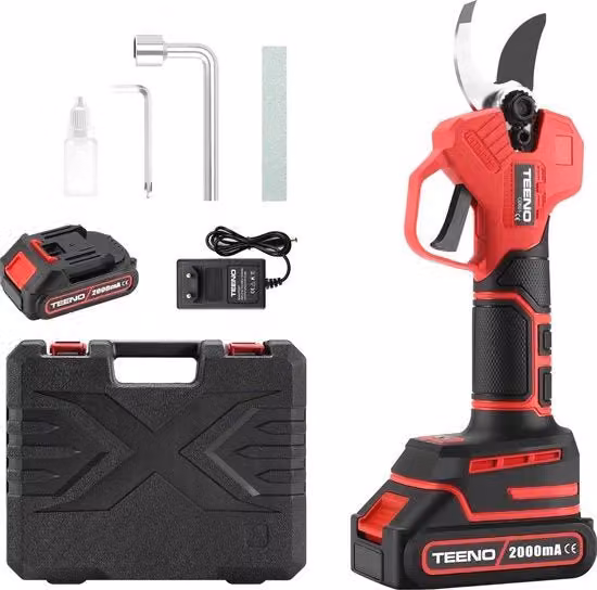 Snoeischaar elettrica con batteria 21V e diametro di taglio 25mm - Tonnatrappola professionale per giardino e orto