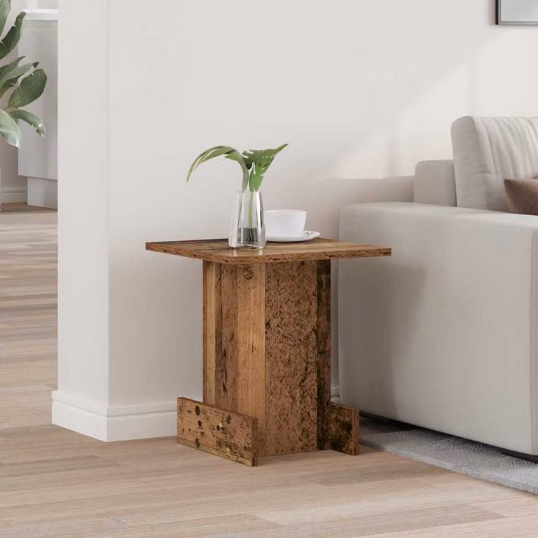 vidaXL Tavolino moderno in legno marrone L/P/H: 35,5 x 35 x 40 cm