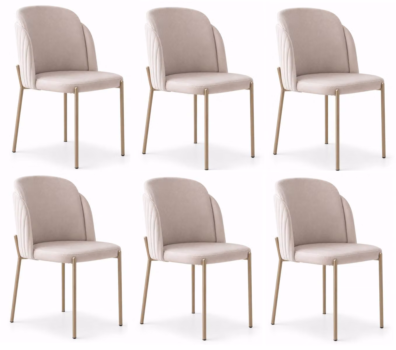 6 sedie moderne, dal design minimalista, leggere, compatte, ergonomiche e originali