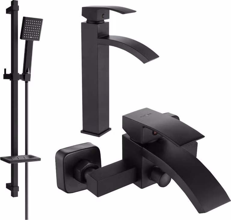 Mexen Libra DQ45 set da bagno, nero - 745113DQ45-70