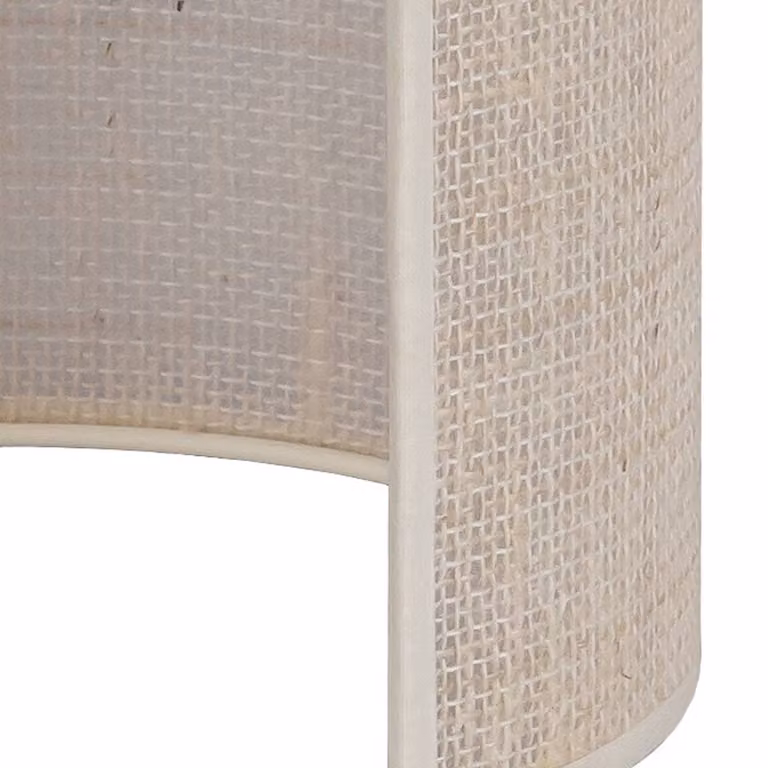Applique da parete Jute Duolla, dimmerabile, Bianco / Opale, Soggiorno / Sala da pranzo, Tessuto / Stoffa / Seta, Applique