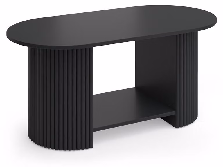 Tavolino da salotto Vicco Calero Nero/Nero 100 x 50 cm, Model 61468