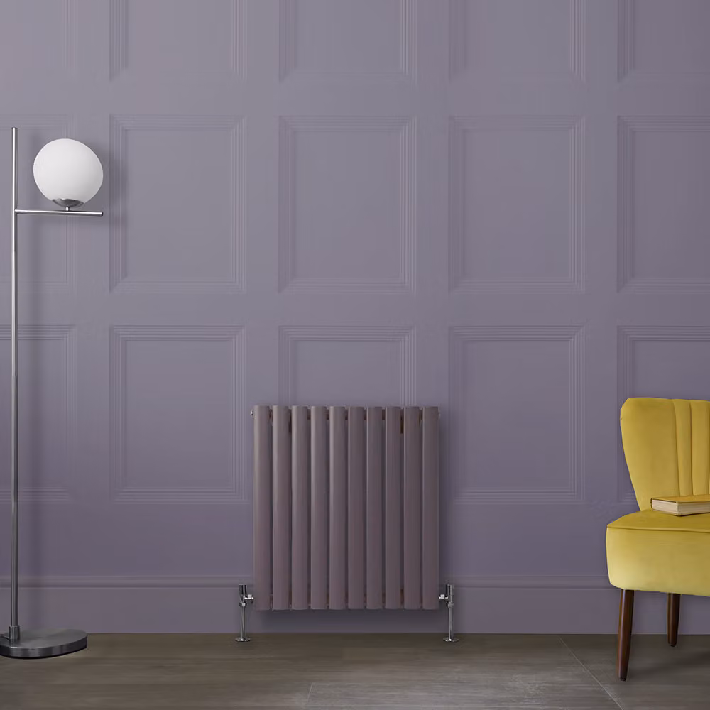 Radiatore di Design Orizzontale  Viola (Dahlia Viola) -  635mm x 590mm - Pannello Singolo  - Revive