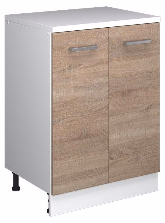 Mobile cucina sottotetto Vicco R-Line Sonoma 60 cm senza inclinazione con 2 ante, Model 61780