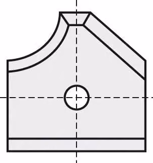 BRÜCK HW-WP 16 x 17,5 x 2 mm R=6 sinistra HC05 sinistra per sistema Homag/IMA/Torwegge | 40161706