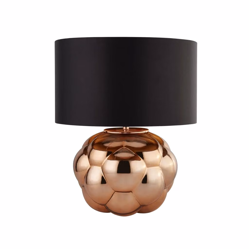Lampada da scrivania SEARCHLIGHT in vetro e metallo color rame e nero con attacco E27 – 2