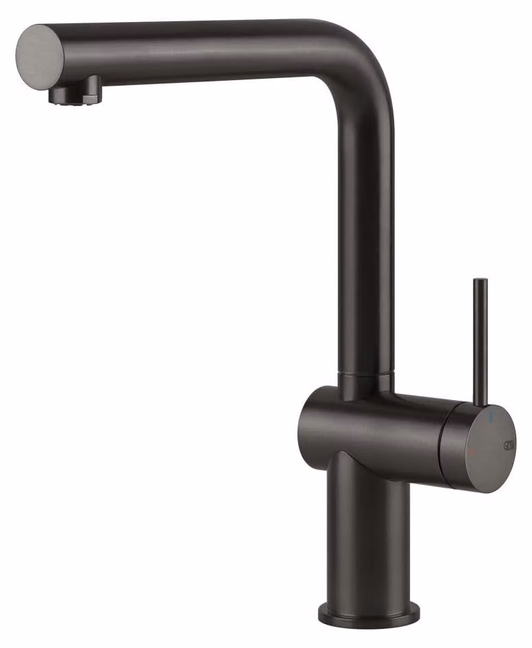 GESSI INEDITO 60431#707 Miscelatore lavello con canna girevole Metallo Nero Spazzolato PVD