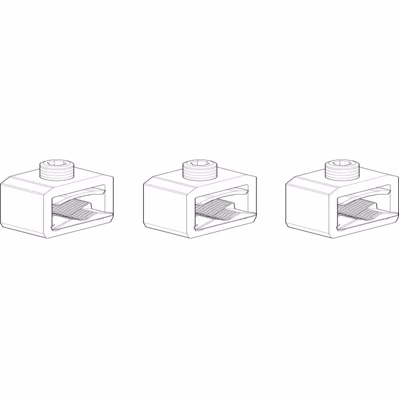 Morsetto per telaio ABN NH1 (set da 3 pezzi) 35-150 mm² per conduttori in rame e alluminio XASRK12