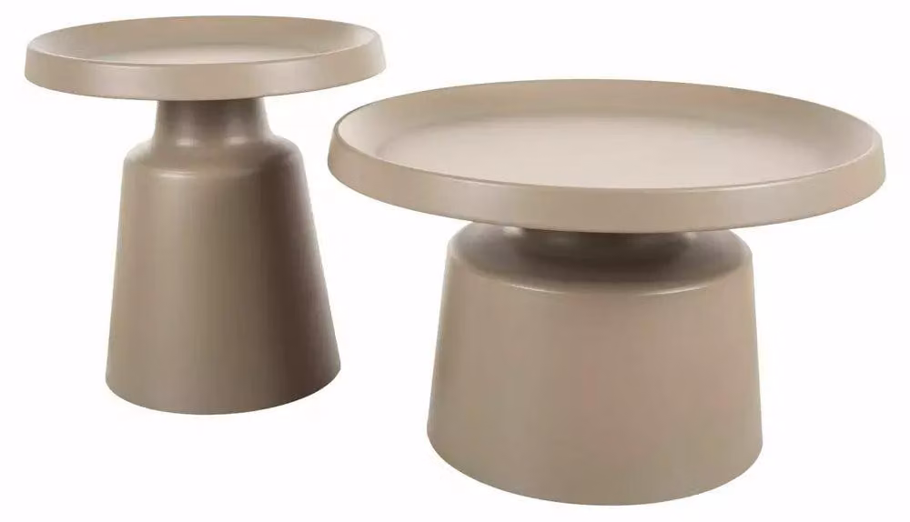 FURNLUX Tavolino Rodos, colore beige, 70 cm / Colore principale: / Dimensioni: