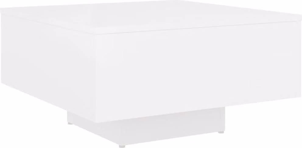 Tavolino da Salotto Bianco 60x60x31,5 cm in Legno Multistrato